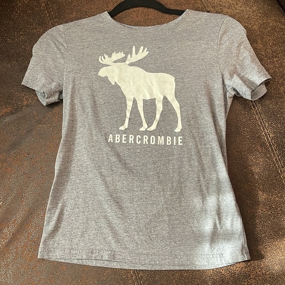 Abercrombie & Fitch Color Change ( from white moose to blue 🍍moose) T-shirt - Picture 3 of 5